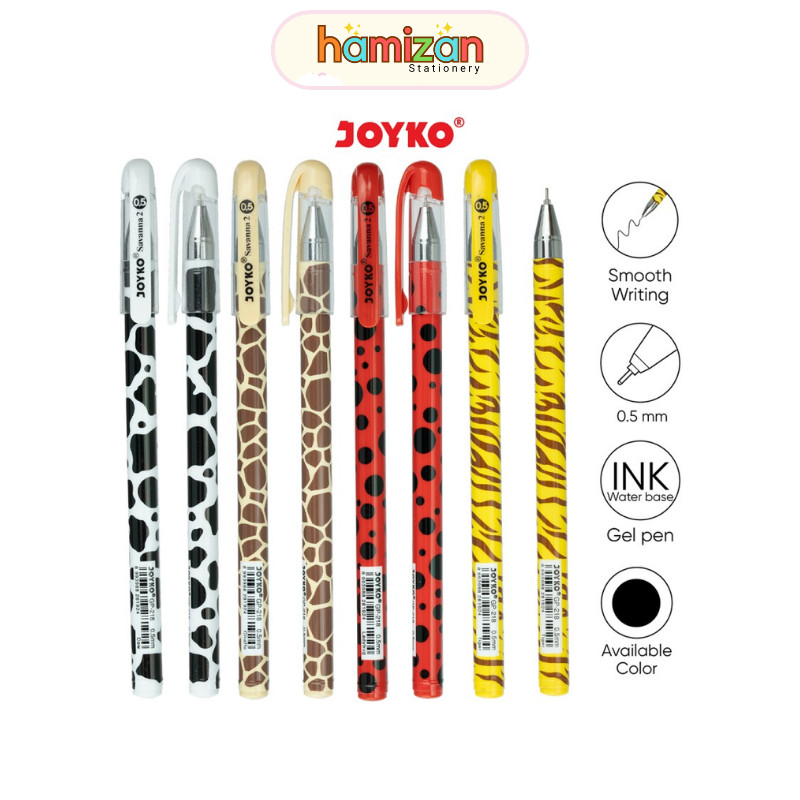 

( 1 pcs ) Pulpen Gel / Gel pen Savanna 2 GP-218 gp218 Joyko / Gel Pen / Pulpen / Pena Joyko GP-218 / Savanna 2 / 0.5 mmMurah Berkualits