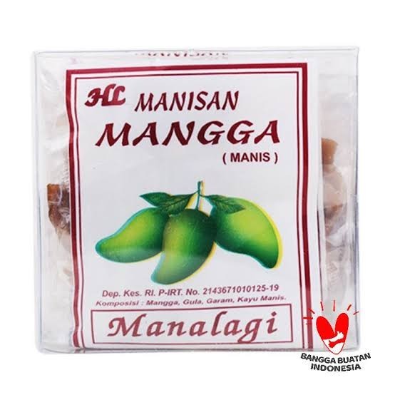 

HL Manisan Mangga Kering rasa Manis 5's - Manalagi ( 30gr x 5 pcs )