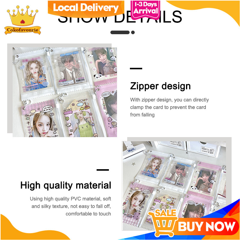 

✨COD Tas Ritsleting 3 Inci Tas Penyimpanan Polaroid Tempat Kartu Liontin Modis -COK