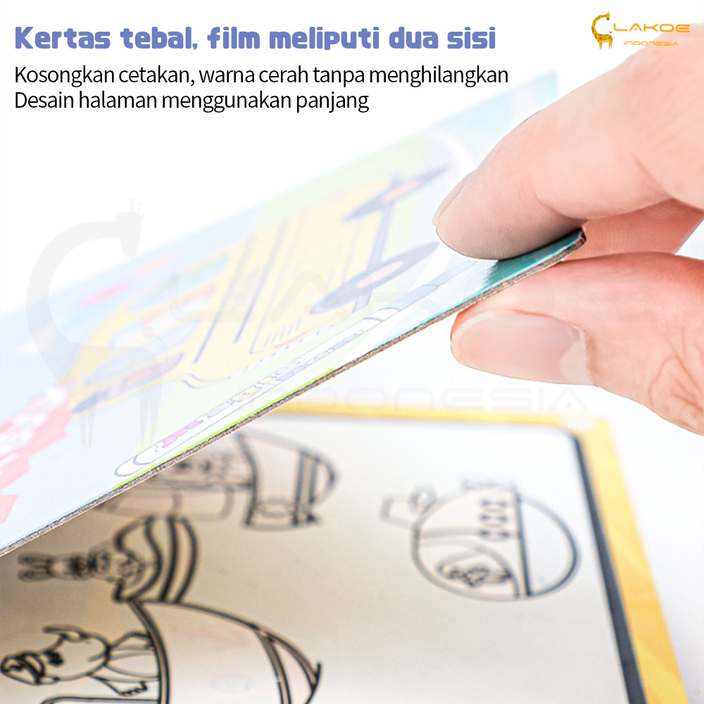 Lakoe Magic Water Book Buku Ajaib Belajar Mewarnai Edukasi Anak Buku Gambar Ajaib Anak