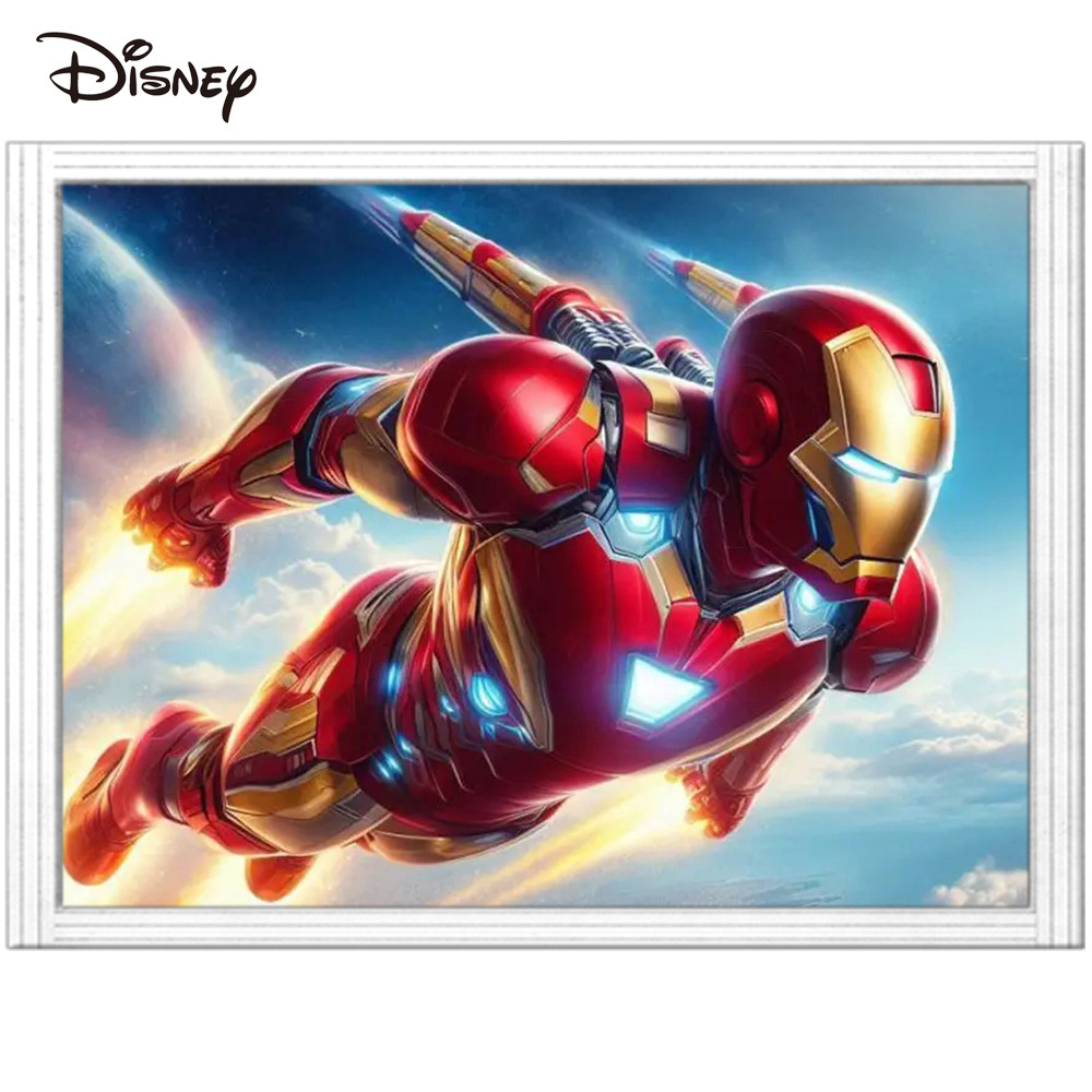 

Disney Embroidery Iron Man New Arrivals Needlework Princess Printed Cross Stitch Kit Superheroes Canvas Handmade Gift