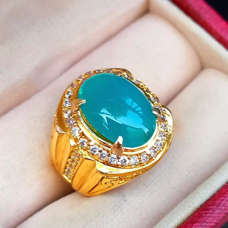 Cincin Batu Bacan Asli Super Mewah Elegant