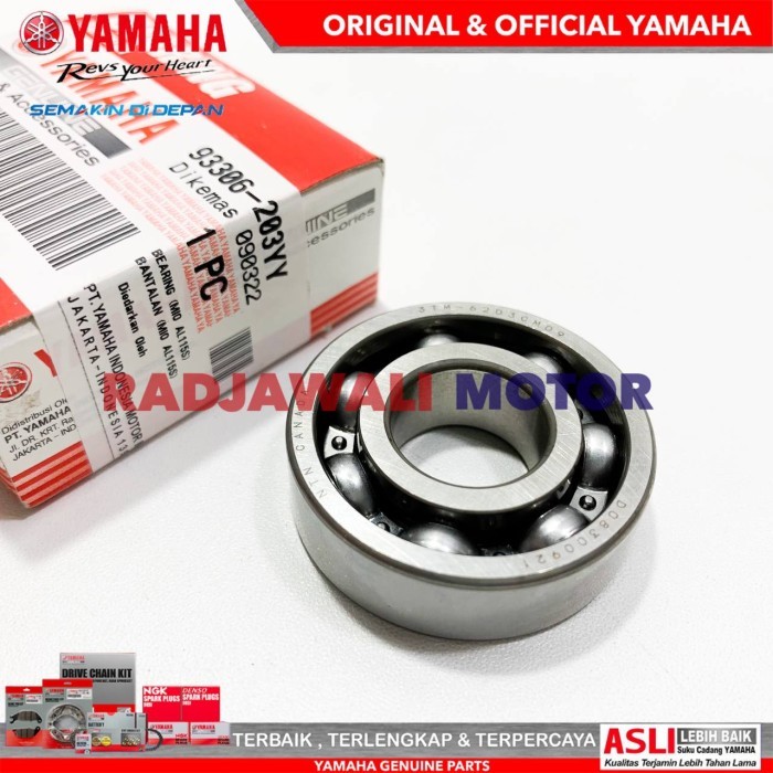 LAHER BEARING 6203 ASLI ORIGINAL YAMAHA BERKUALITAS