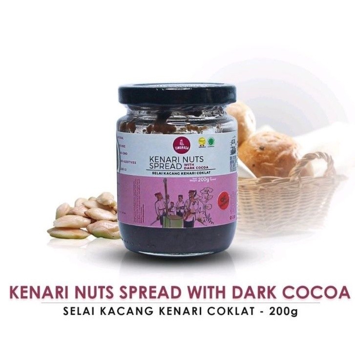 

SELAI KENARI COKLAT 200GR - TIMURASA KENARI NUTS SPREAD WITH DARK COCOA