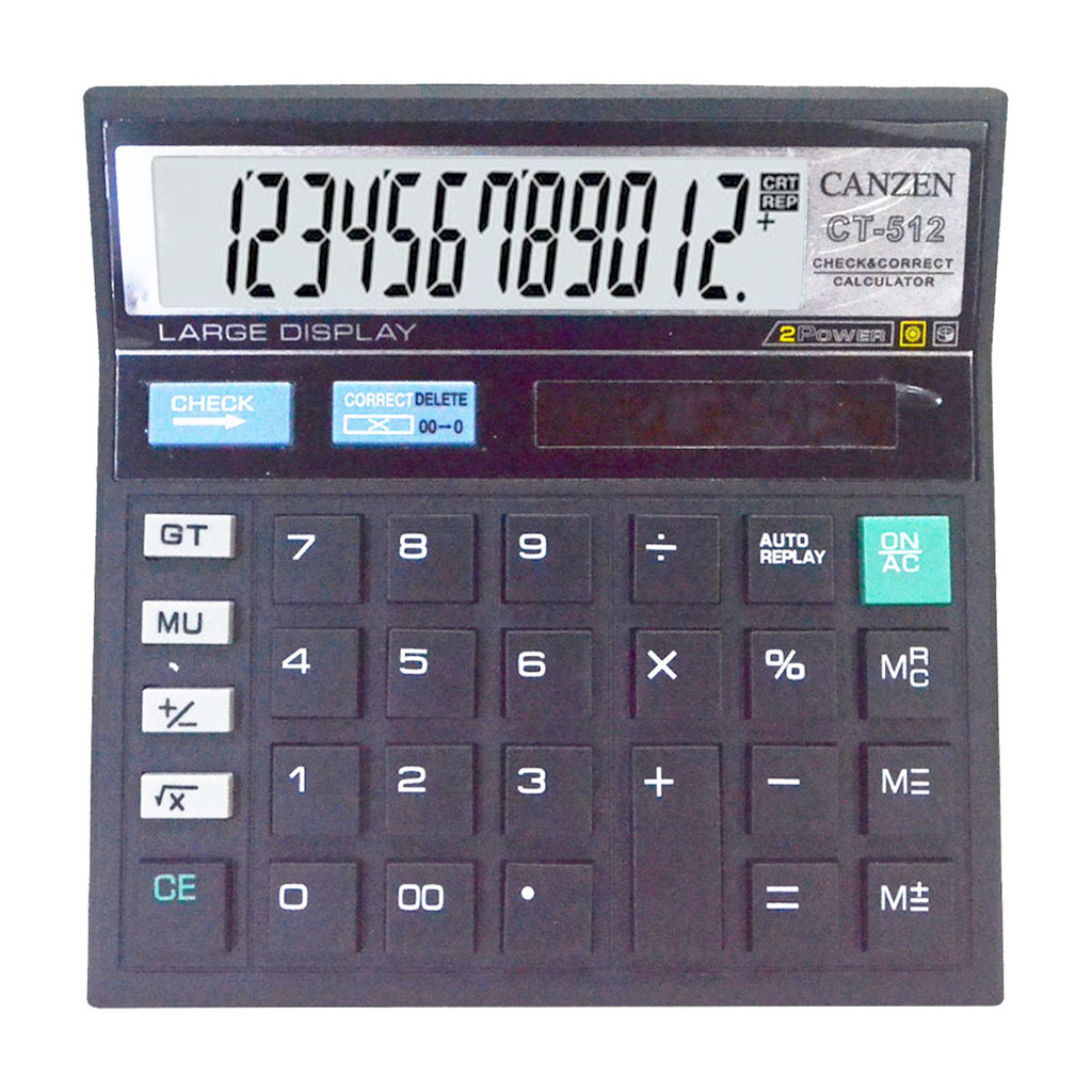 

Calculator 12 Digit CT-512 Kalkulator Murah Mirip Citizen