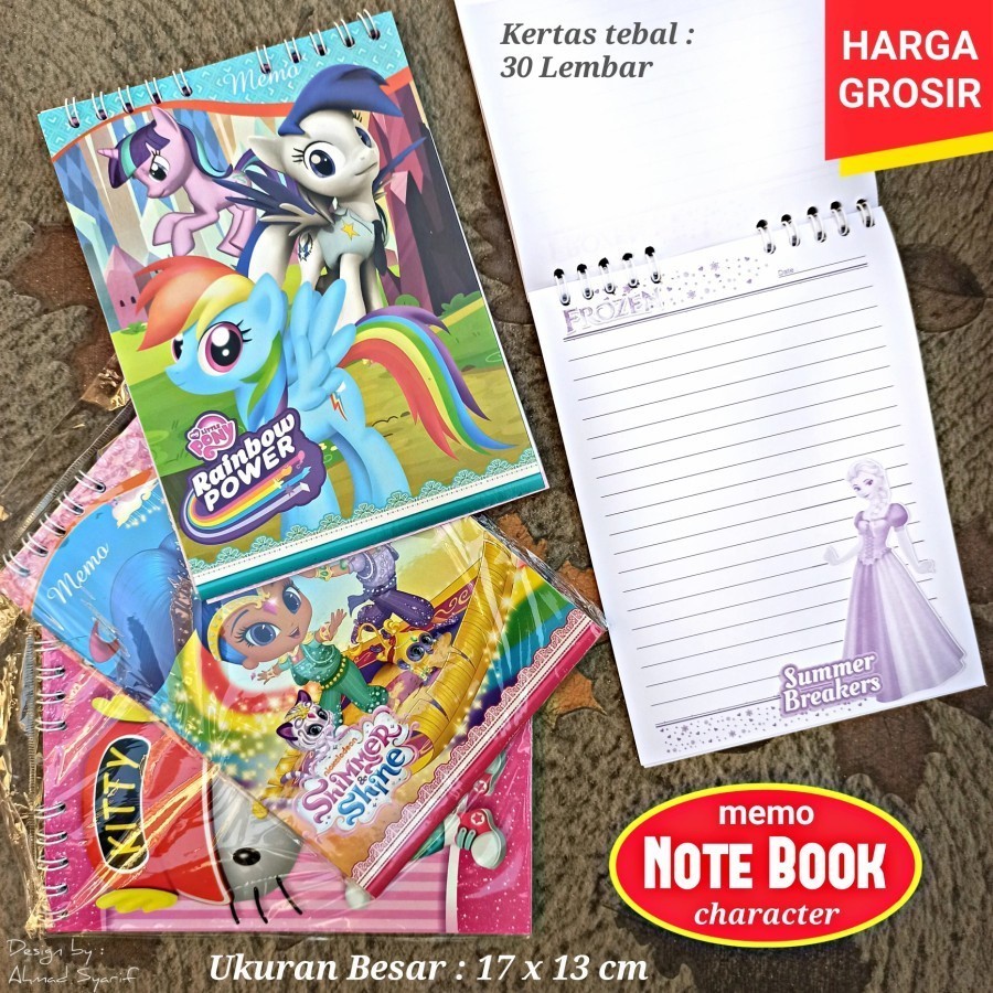 

SATUAN 1BIJI MEMO NOTE BOOK DG XL