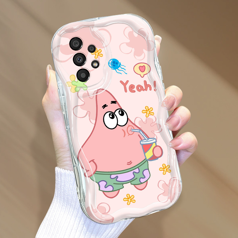 Compitable With Samsung A33 5G Case Softcase Case lucu Cassing Casing Hp Kesing Soft Cute SpongeBob 