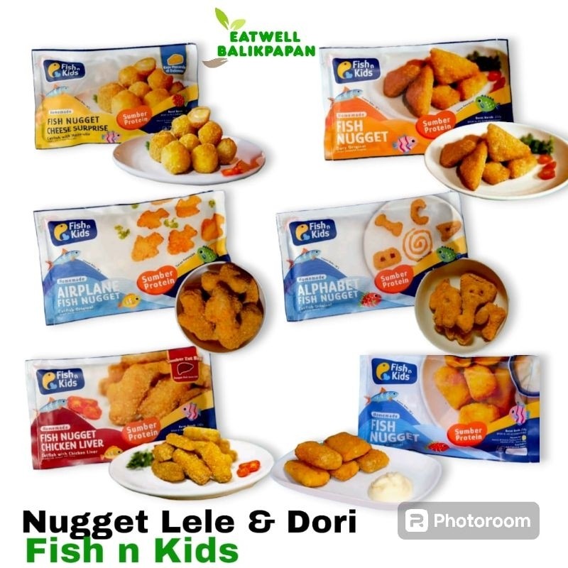 

Fish Express - Nugget Homemade MPASI IKAN Lele & Dori - Frozen Food Non MSG Fish n Kids