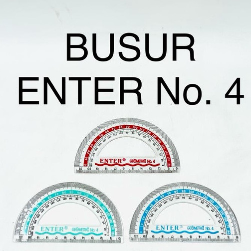 

( StaLand ) BUSUR ENTER 180 DERAJAT / Penggaris Garisan Busur 180 Derajat