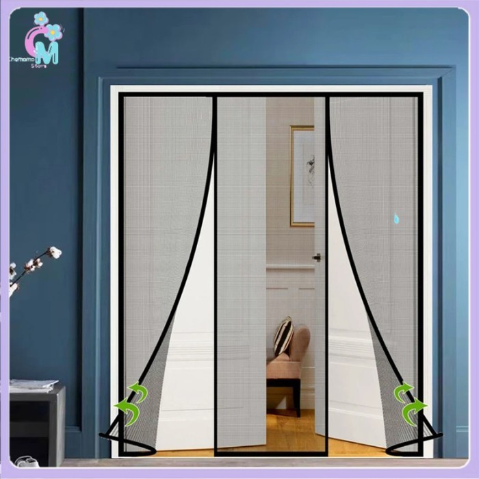 

- DTGJ Tirai Pintu Anti Nyamuk Kelambu Bukaan 3 Magnetic Window Curtain - DT22 -