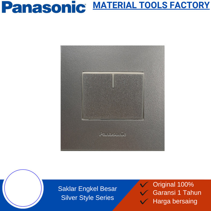 Saklar - Stop Kontak - Saklar Lampu - Saklar Panasonic Silver Style - Saklar Lampu Panasonic Silver