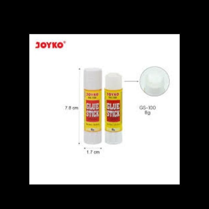 

LEM GLUE STICK GS-100 MEREK JOYKO 8GRAM 1PCS Kantor