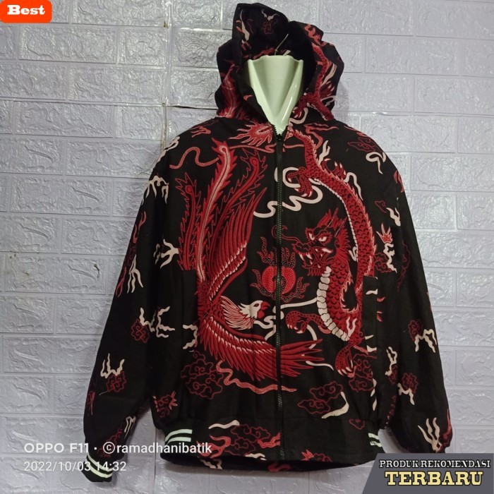 hoodie pria keren jaket batik solo Hoodie batik Hoodie keren jaket pria wanita - xxxl