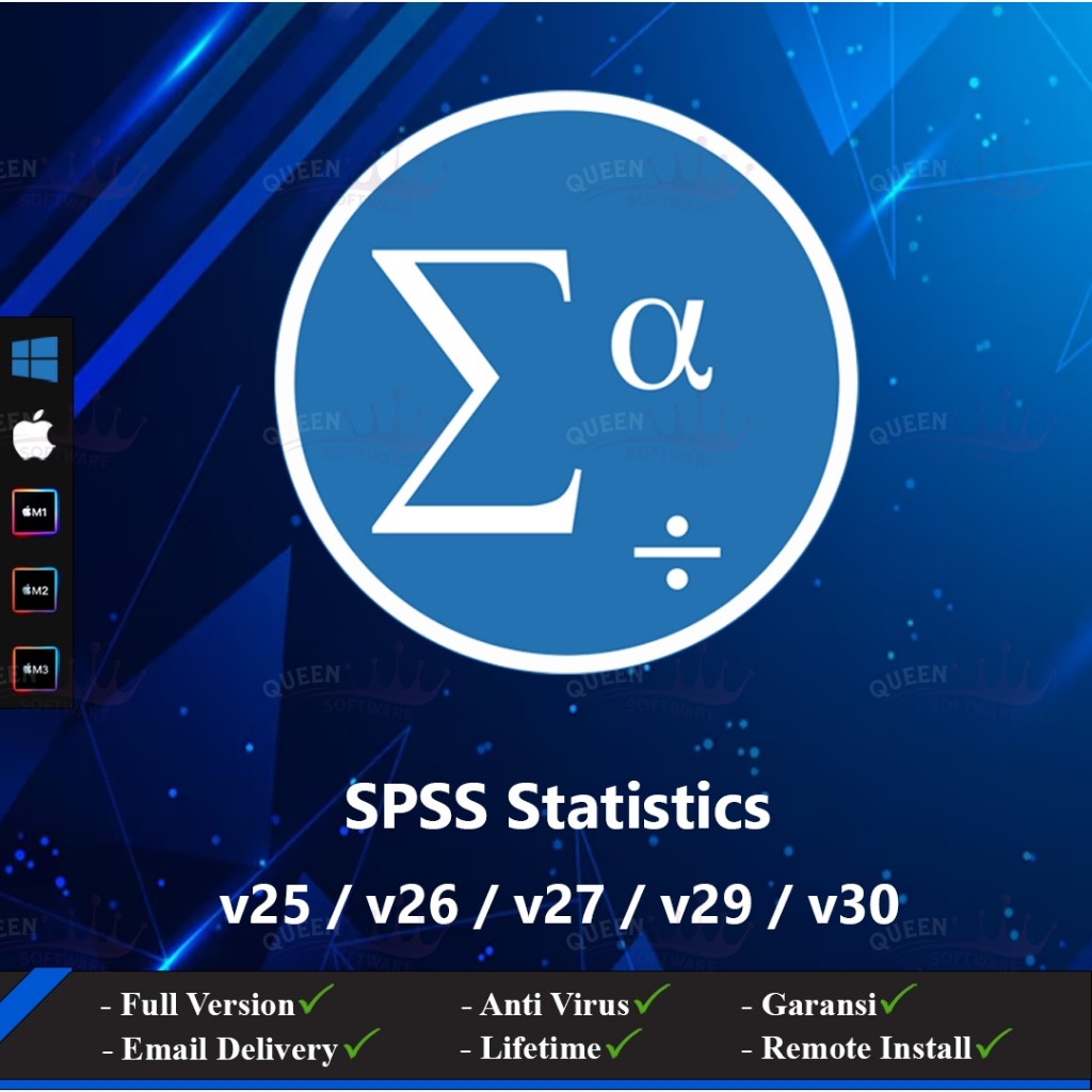 SPSS Statistik v30 / v29 / v27 / v26 / v25 Win - Mac - M1 - M4 SPSS Statistics / SPSS Statistic / ap