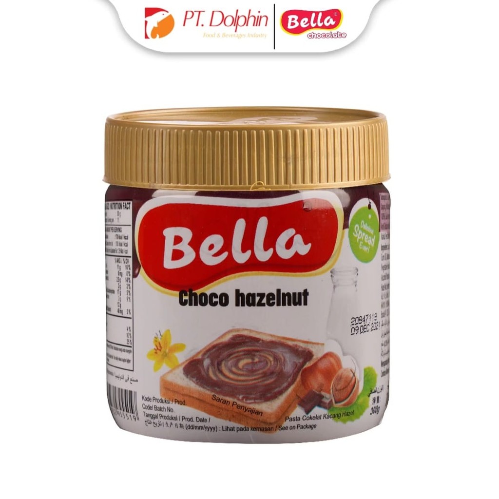

Bella Spread Twin Chocolate Hazelnut 300 gr | Selai choclat Kacang | Olesan Roti 300 Gr