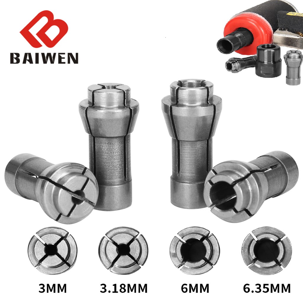 3mm/6mm Collet Chuck Adapter For Pneumatic Die Grinder Trimming Engraving Machine Clamping Collet Ch