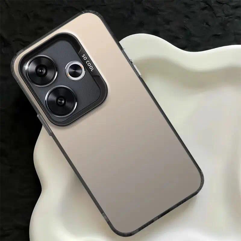 For Redmi 13 5G 13X Xiaomi Poco M6 4G POCO F6 Redmi 13 Turbo3 Phone Case Frosted Anti-Slippery Metal