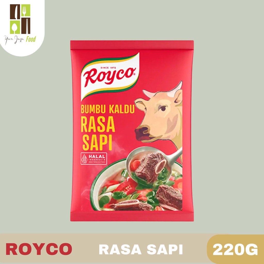 

Royco Bumbu Pelezat Serbaguna / Bumbu Kaldu Rasa Ayam Kemasan 220g