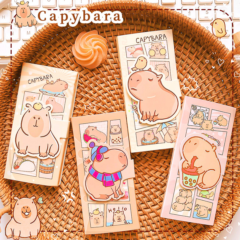 

kawaii Stationery office accessories School supplies Mini Portable Notebook small Notepad For Daily Notes capybara memo pads