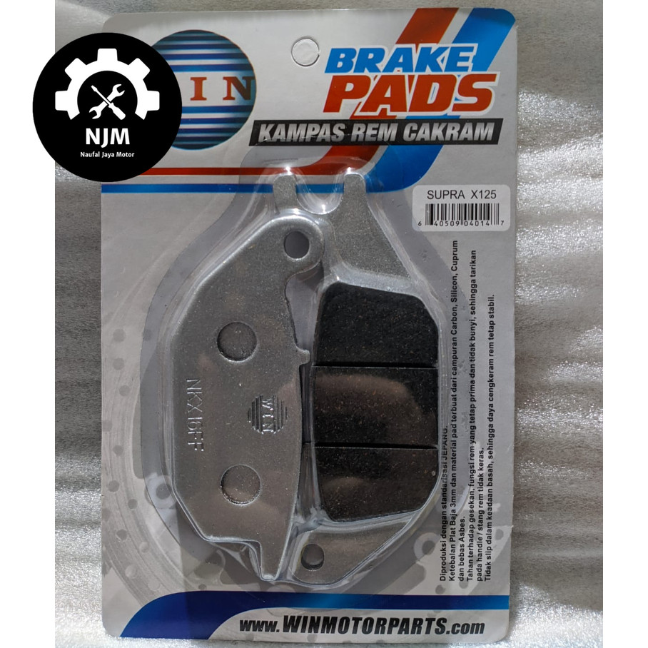 Kampas Rem Cakram Depan / Belakang Supra X 125 Lama 2004 2005 2006 | rear brake pads WIN | motor pad