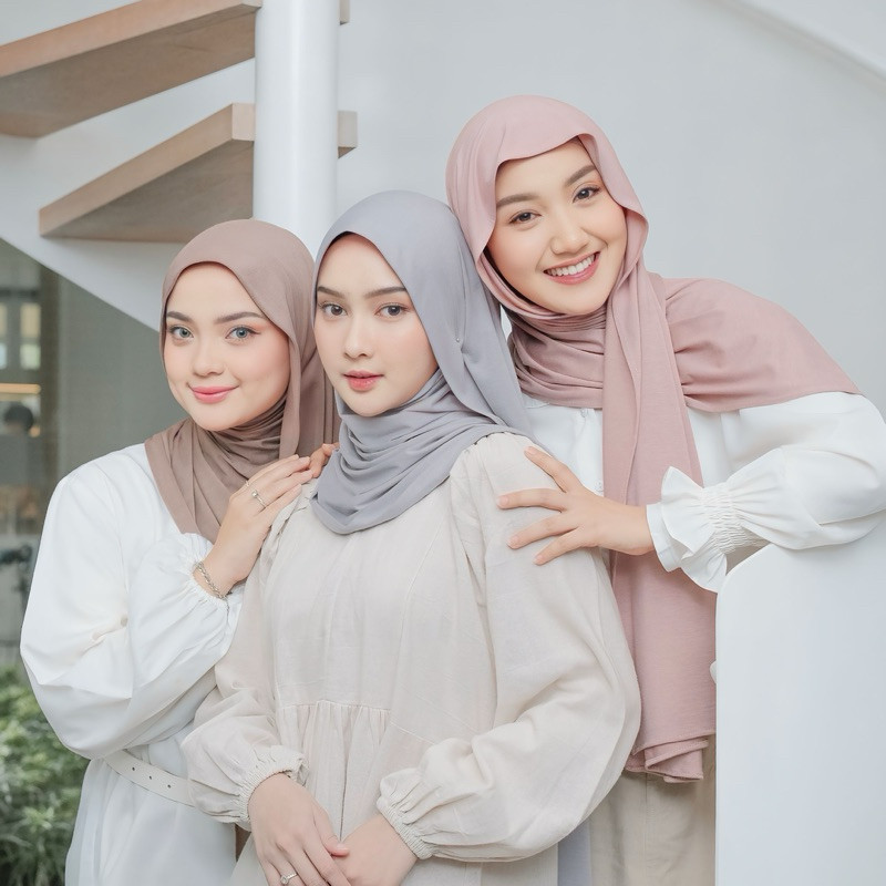 CLOROCK- Pashmina Rayon/Kaos (Kain Rayon Terbaik) Pashmina Ternyaman