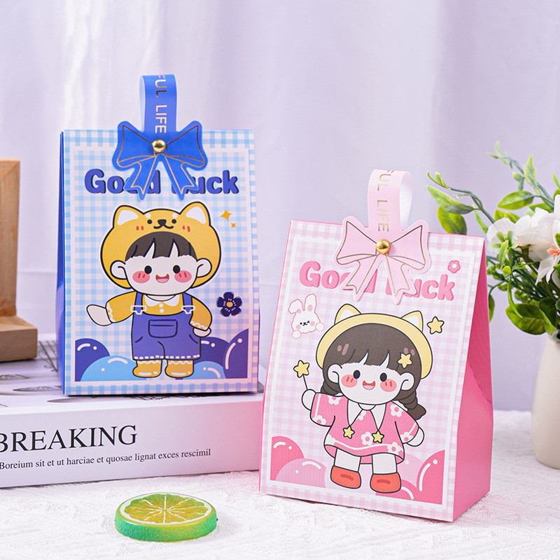 

(DELIN) Kotak Snack Kado Hampers Ulang Tahun Motif Good Luck Paperbag Boy Dan Girl Kotak Ulang Tahun Prince Princess