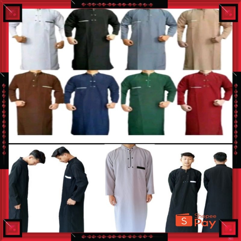 [PREMIUM ORIGINAL] Jubah pria gamis pria dewasa jubah lengan panjang jubah gamis pria polos jubah pr