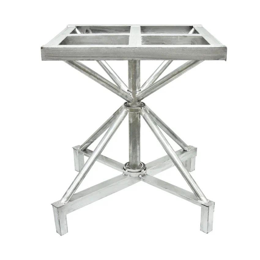 

360 Degree Rotating Table Iron Frame For Painting Polishing 50*50cm 200kg Turntable Table Double Bearing Metal Frame Workbench
