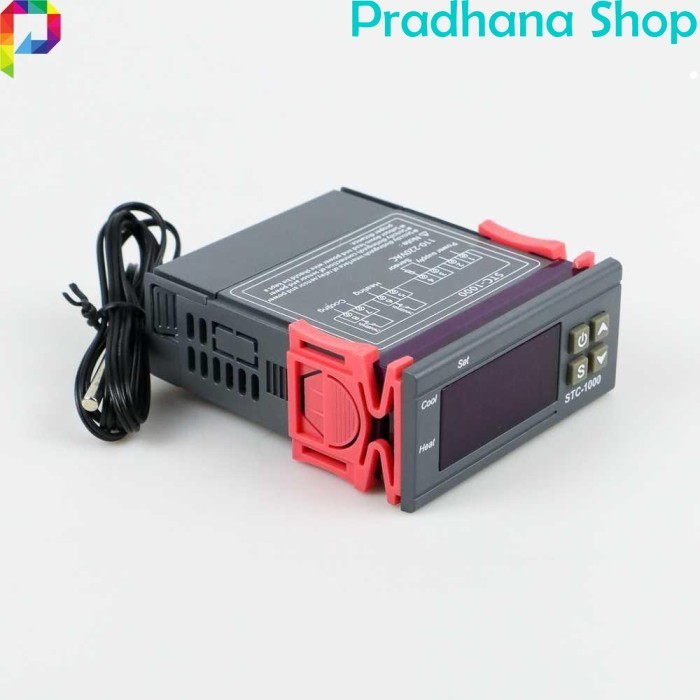Digital Thermostat Temperature Controller Sensor Kontroler Suhu Air Aquarium Ruang Penetasan STC1000