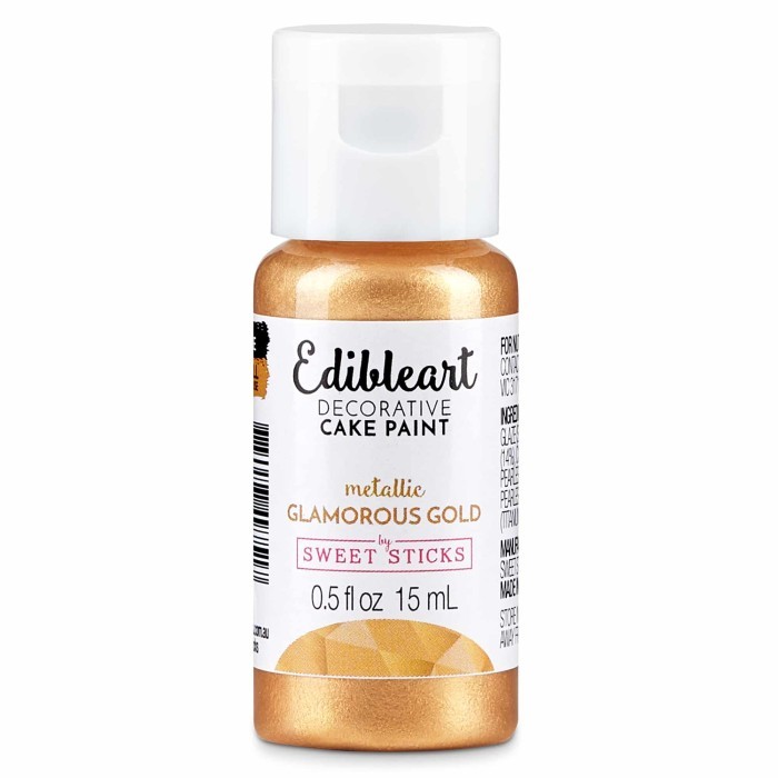 

Glamorous Gold Edible Art Paint Sweet Sticks Cake Kue Pewarna 15 ml