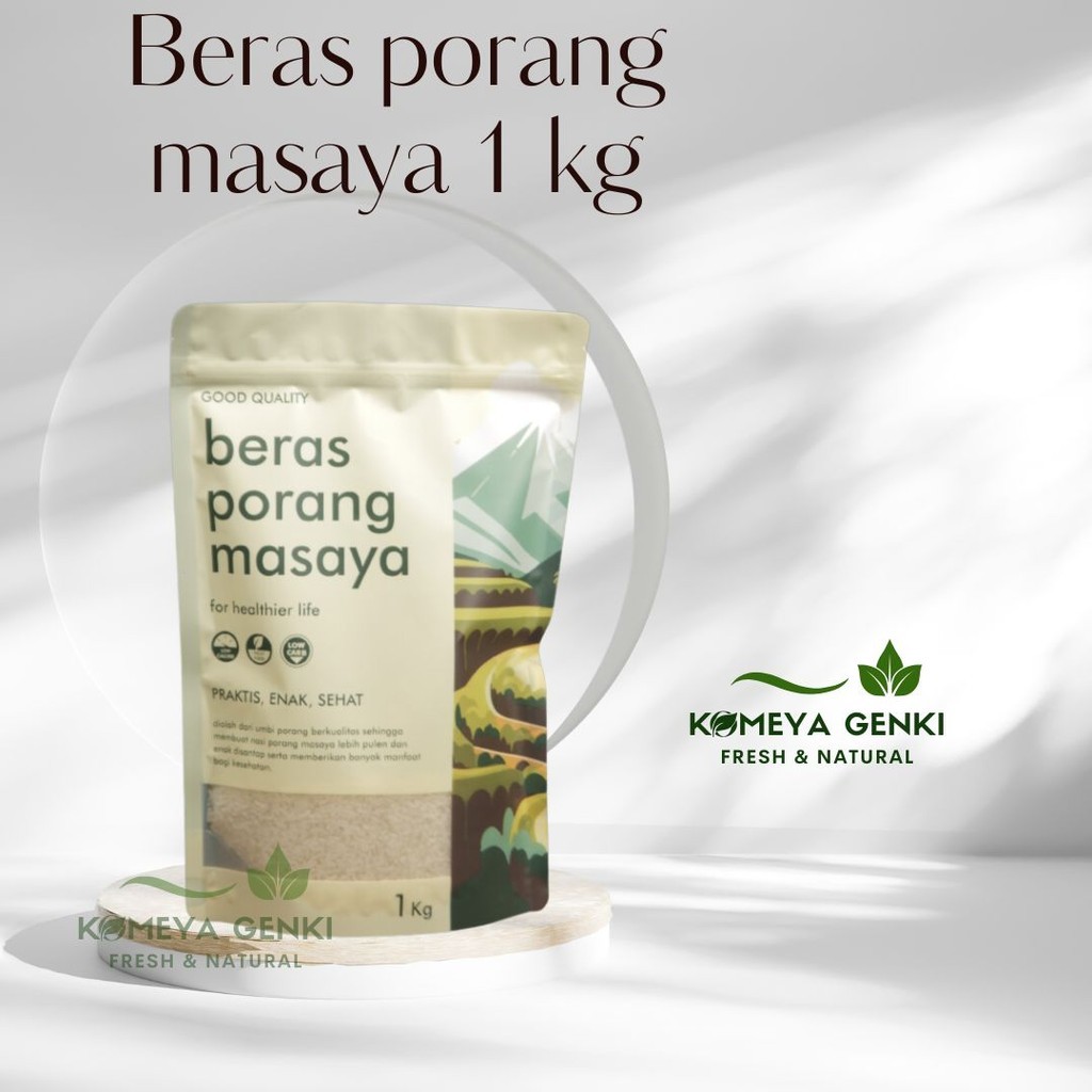 

[Ready Stock] Masaya Beras Porang 1 Kg Shirataki Konjac Diet Nasi Sehat Rendah Kalori