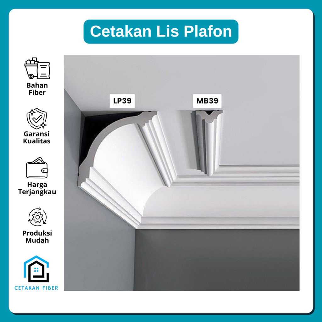 Cetakan Lis Plafon Rumah Mewah / Lis Plafon Rumah American / Plafon / Rumah Klasik