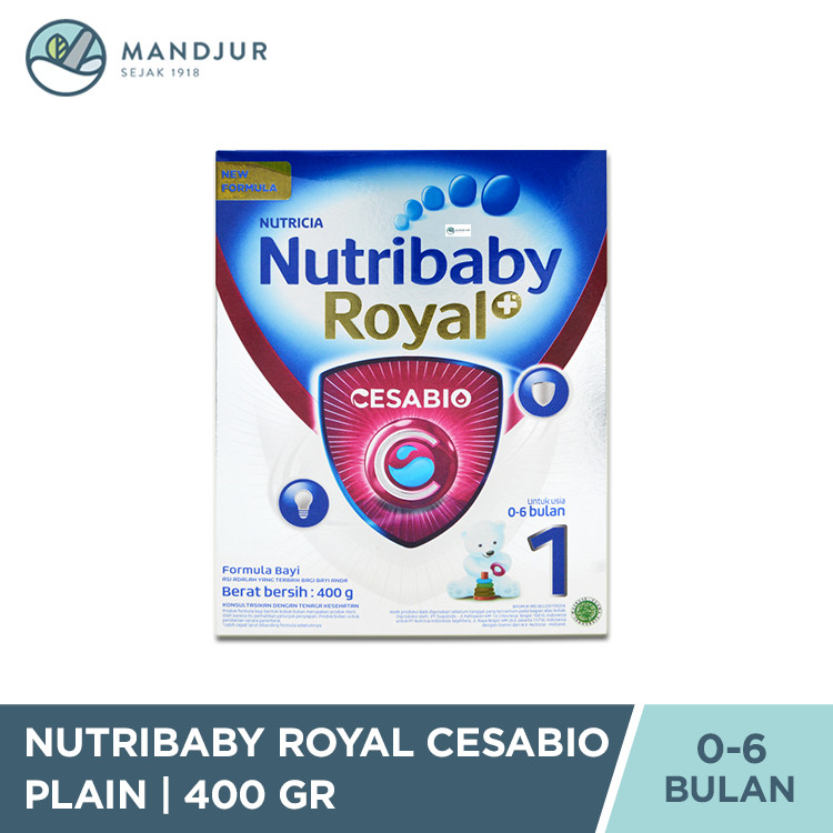 Nutribaby Royal Cesabio 1 (0-6 bulan) 400 Gr - Formula Bayi Khusus Alergi Susu Sapi