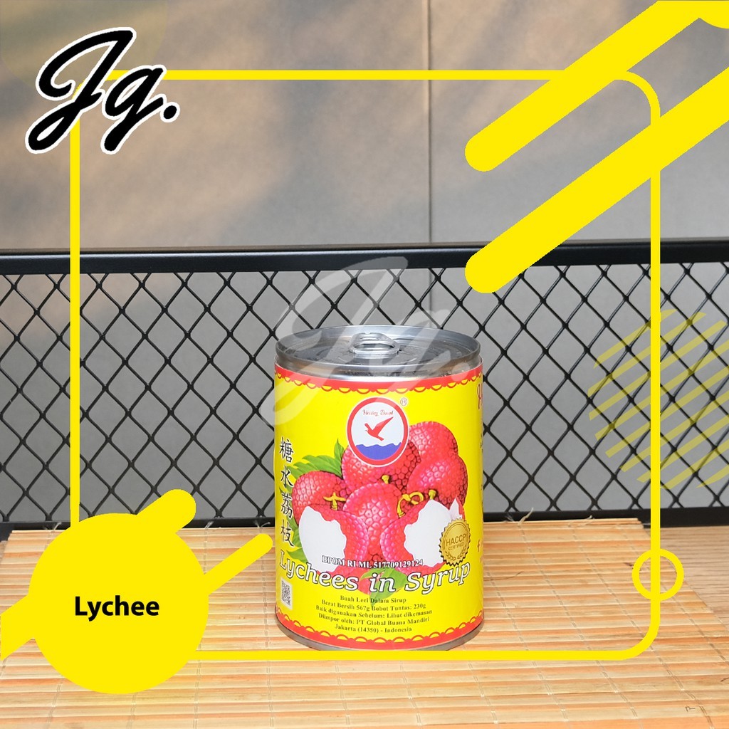 

Lychee kaleng Herring Brand / Lychees In Syrup / Buah leci Kaleng 565 gr