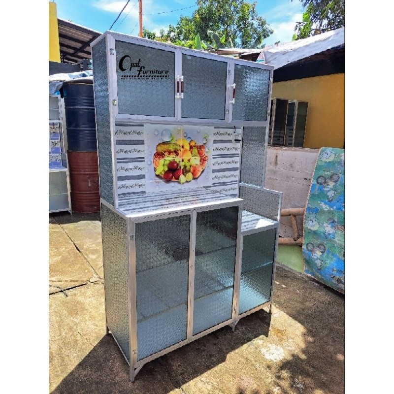 Rak Piring 2 Pintu Full Rak / Rak Dapur Minimalis / Lemari Dapur Termurah Terlaris Cirebon Kuningan 