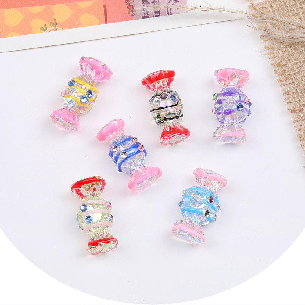 

Cordial Design 50Pcs 14*28MM Jewelry Findings & Components/Acrylic Bead/Hand Made/Sugar Shape/Oil Drop Effect/DIY Beads #17557