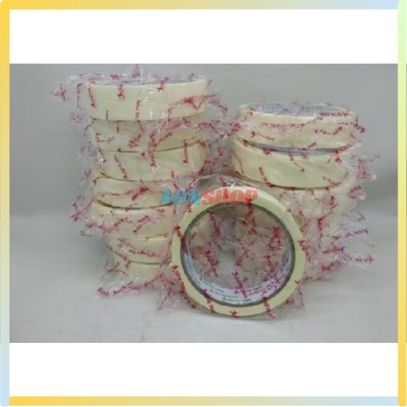 

[AS] Masking Tape 24mm Lakban Kertas 1inch 12 Meter Selotip Kertas