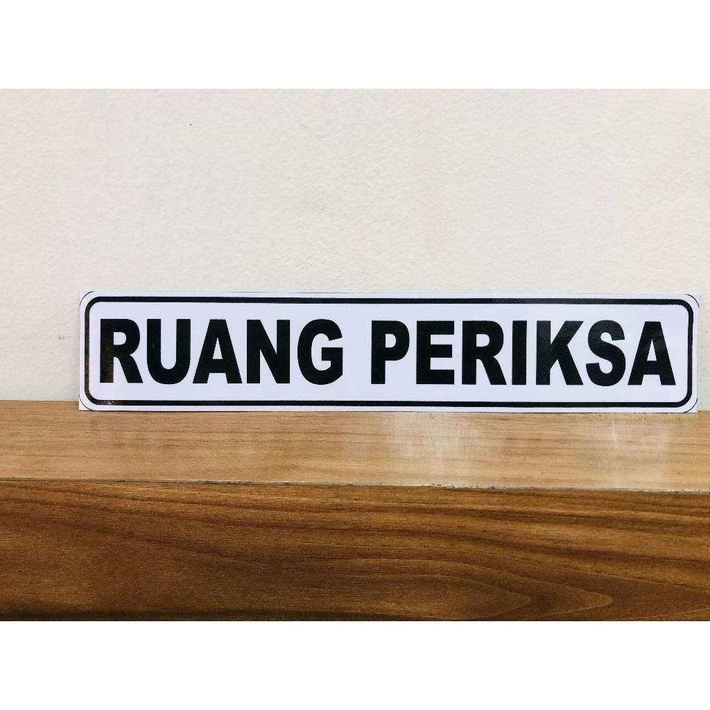 

Stiker Sign Tulisan Ruang Tunggu Ruang Periksa Stiker Peringatan Stiker Vinyl Promo Murah