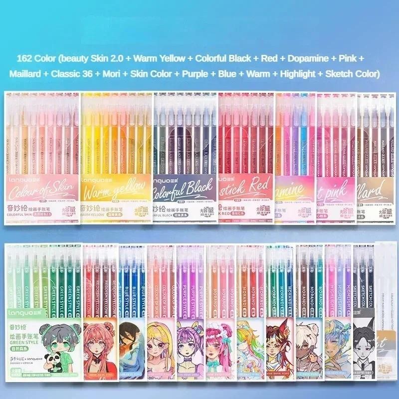

9/198 Colors Morandi Colorful Gel Pen Color Art Marker Notebook Painting Graffiti Color Pen Stationery Office School Supplies