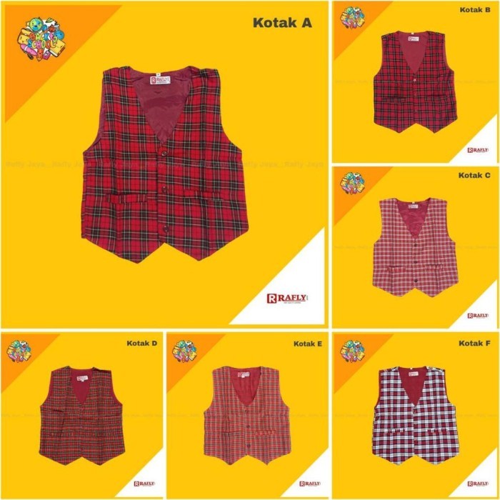 Rompi SD - Rompi Kotak SD - Seragam SD - Seragam Sekolah / Rafly Jaya - Kotak A, S
