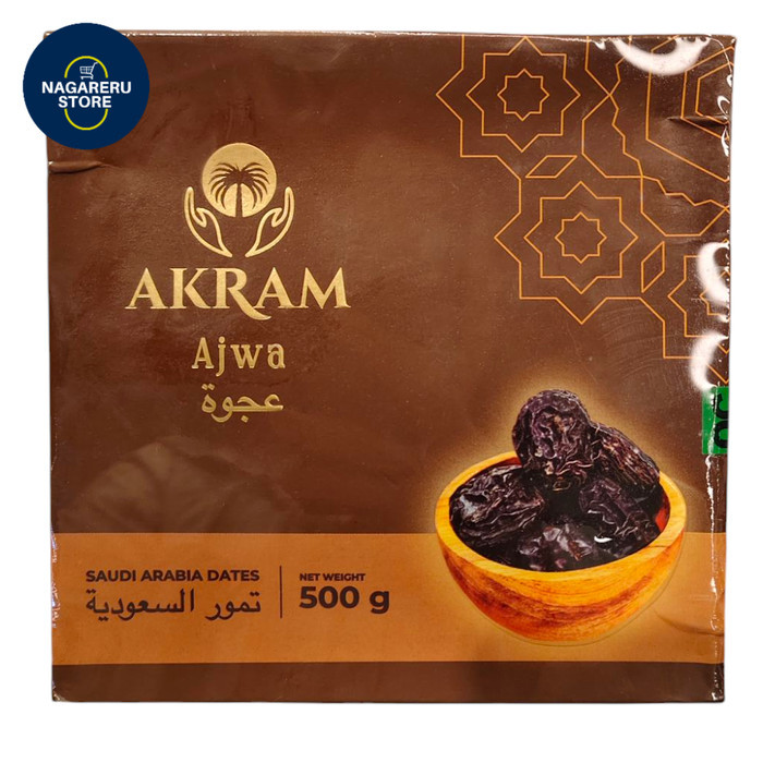 

Kurma akram ajwa saudi Arabia dates 500gr