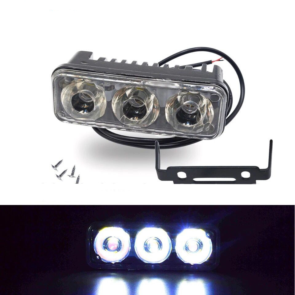 BM Lampu LED Tembak Sorot LED Lampu Tembak 3 Mata E03 MBK 3 Mata FLASH