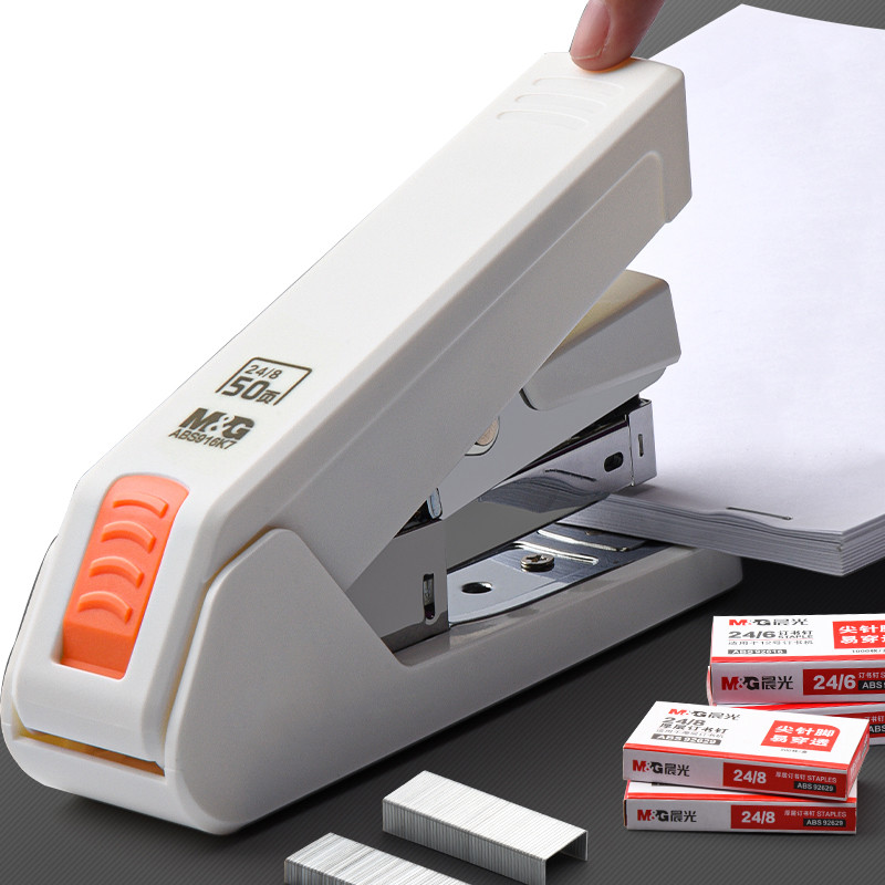 

25/50/70 Sheets Effortless Stapler Paper Book Binding Stapling Machine School Office Supplies Stationery Accessories Staples