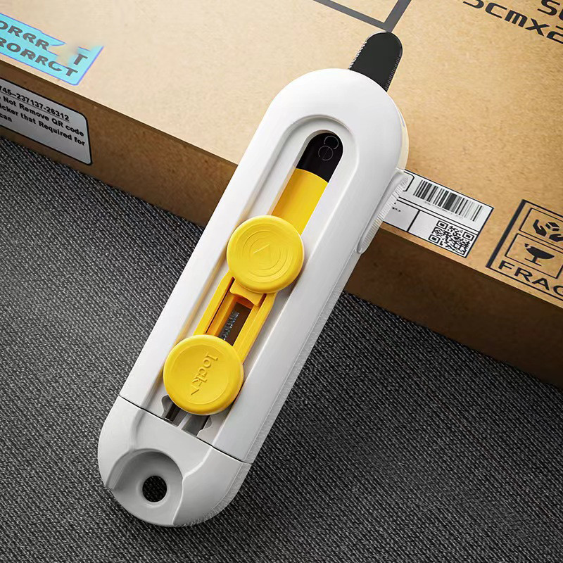 

Multifunctional Magnetic Portable Courier Unboxing Knives Safety Package Box Opener Retractable Self-locking Sliding Cutter Tool