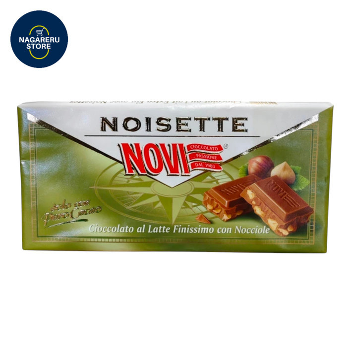 

Novi noisette milk bar (coklat susu dengan coklat hazel) 100 gr