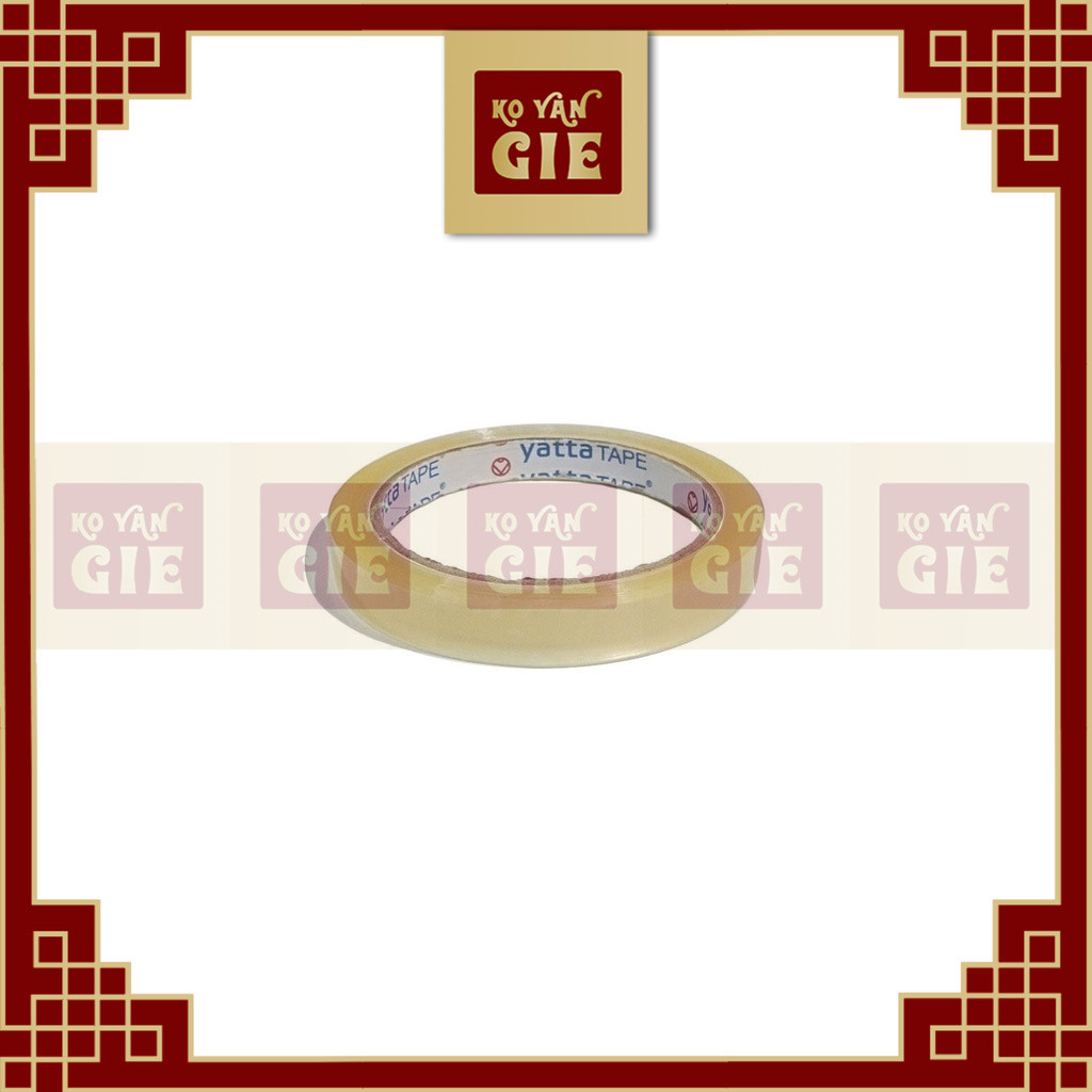 

Isolasi Yatta Tape Original Pabrik – 12mm x 72 Yard – Bening Transparan – Daya Rekat Tinggi