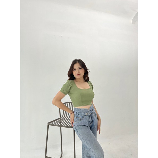 VELICIA CROP TOP RIB