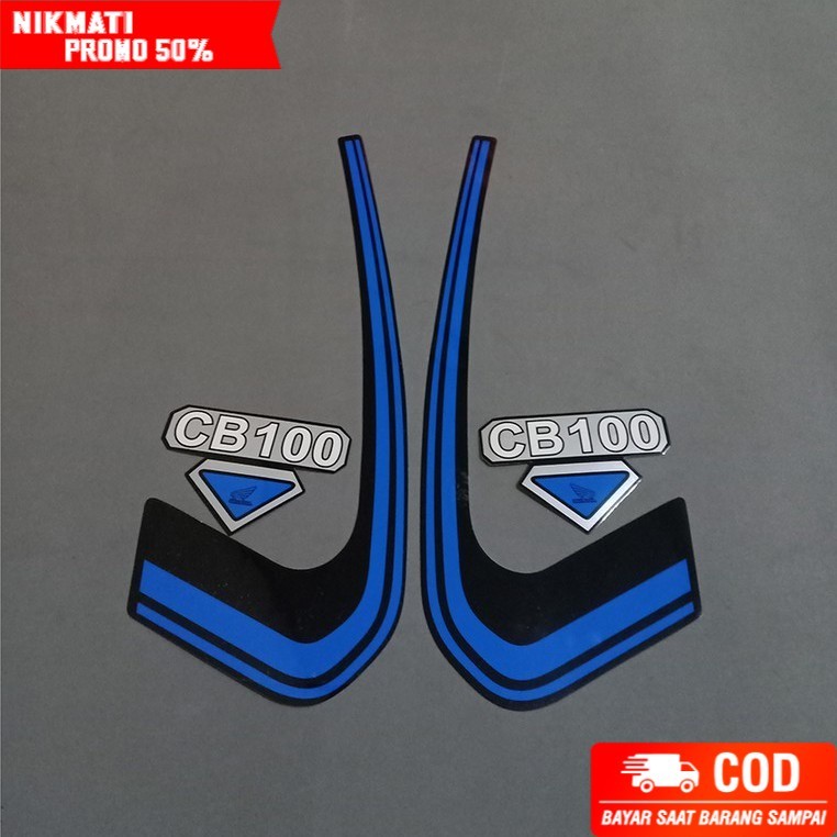 STRIPING STIKER MOTOR CB100 BIRU