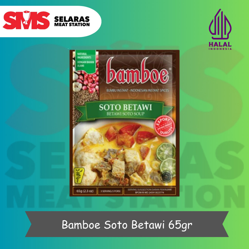 

Bamboe Bumbu Soto Betawi 65 Gram - Selarasmeatshop