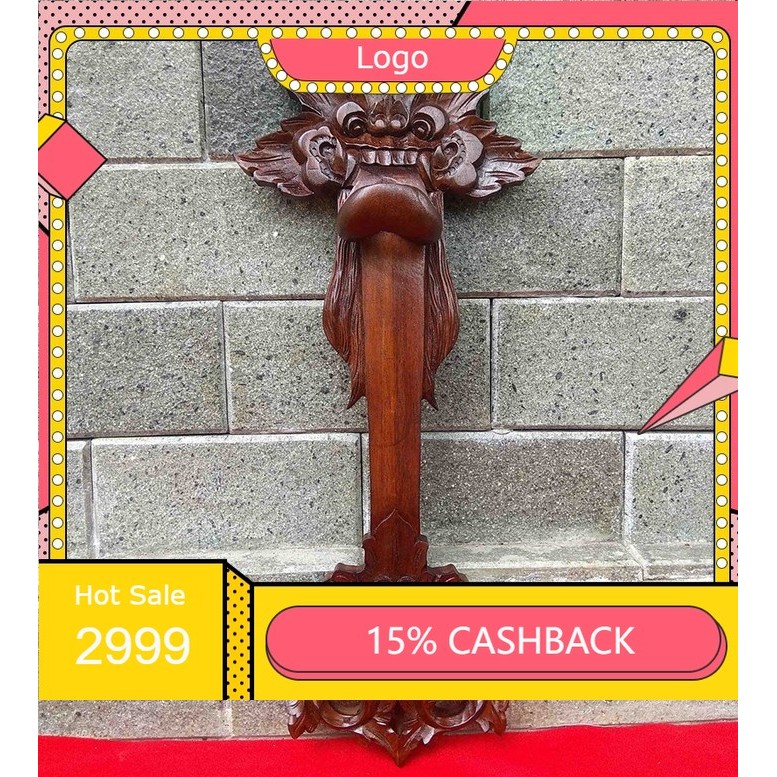 Blawong tumbak keris Isi 1 Ukir Mangkoro Buto Istimewa LRS5